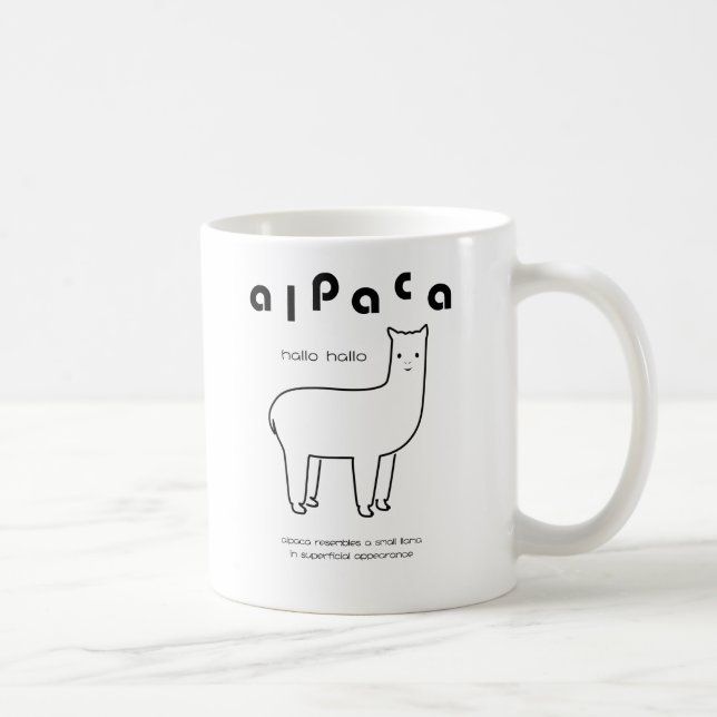 De Café caneca da alpaca (Direita)