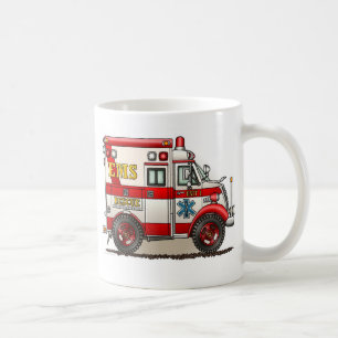 De Café Caneca da ambulância do caminhão da caixa