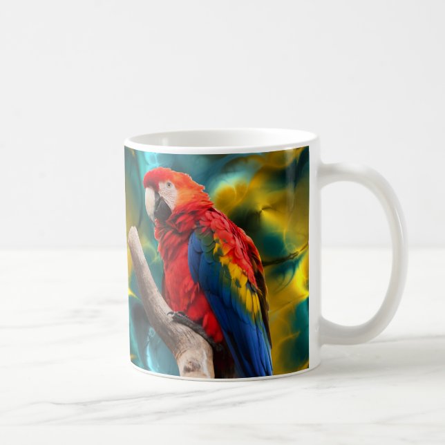 De Café Caneca da arte 1 do papagaio (Direita)