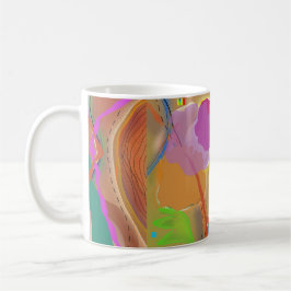De Café Caneca da arte abstracta
