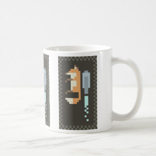 De Café Caneca da arte do pixel do Fox Jetpack