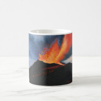 De Café Caneca da arte do vulcão