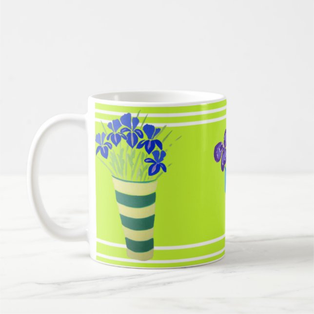 De Café Caneca da arte: Flor do limão dos jardineiro. (Esquerda)
