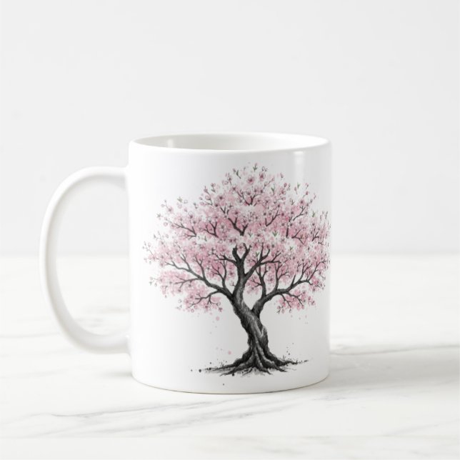 De Café Caneca da árvore Sakura (Esquerda)