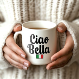De Café Caneca da Bandeira Ciao Bella - Presente Italiano