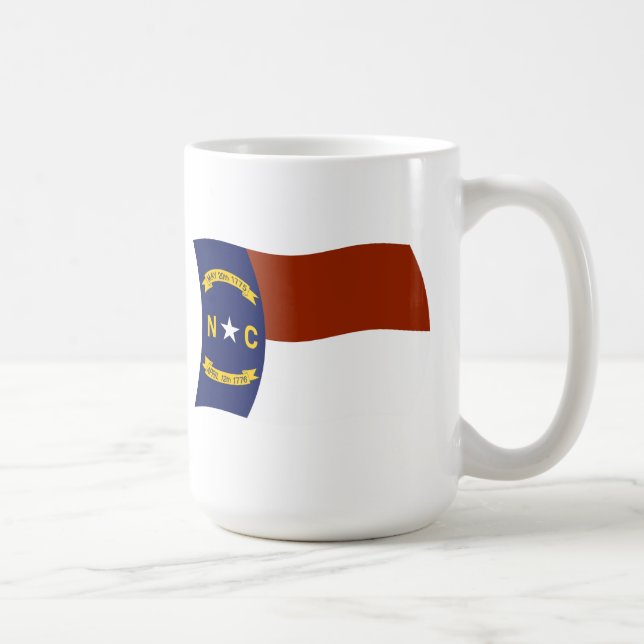 De Café Caneca da Bandeira da Carolina do Norte (Direita)