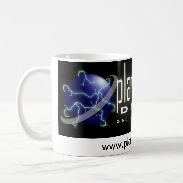 De Café Caneca da bandeira da descida do planeta (Esquerda)