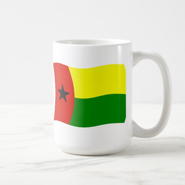 De Café Caneca da Bandeira da Guiné-Bissau (Direita)