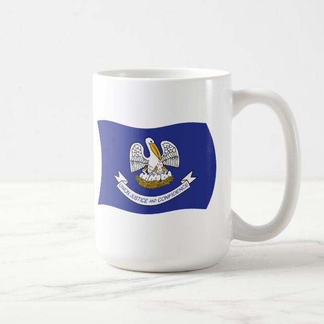De Café Caneca da Bandeira da Louisiana (Direita)
