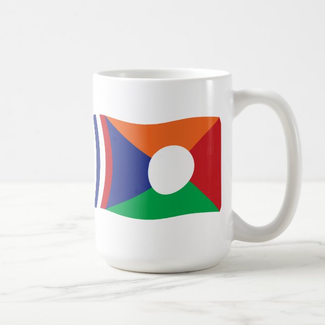 De Café Caneca da Bandeira da Reunião (Direita)
