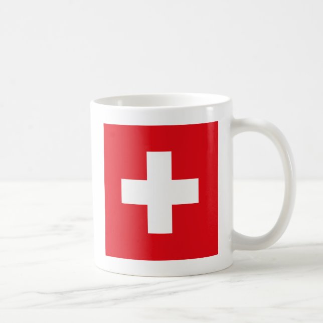 De Café Caneca da bandeira da suiça (Direita)