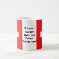Caneca da bandeira da suiça