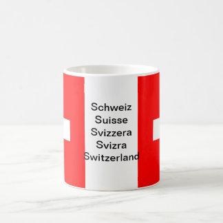 De Café Caneca da bandeira da suiça