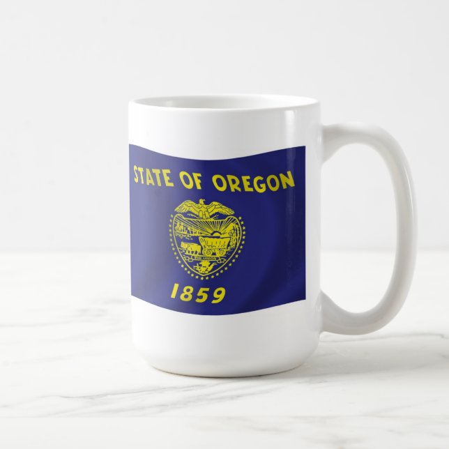De Café Caneca da Bandeira do Oregon (Direita)