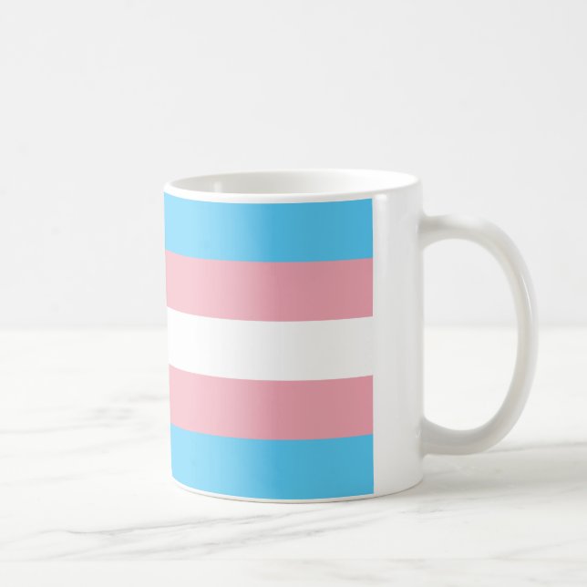 De Café Caneca da bandeira do orgulho do Transgender (Direita)