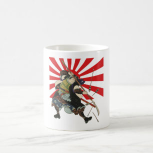 De Café Caneca da bandeira do samurai