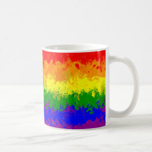 De Café Caneca da bandeira do Splatter da pintura do