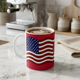 De Café Caneca da Bandeira EUA Estrelas & Listras – Conjun