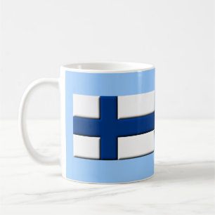 De Café Caneca da Bandeira Finlandesa Suomi