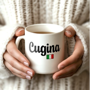 De Café Caneca da Bandeira Italiana Cugina