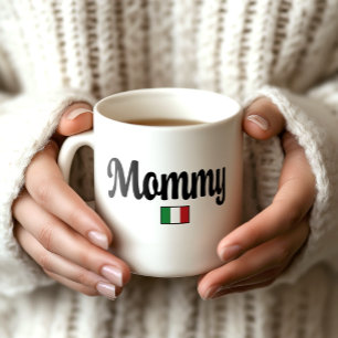De Café Caneca da Bandeira Italiana Mamãe