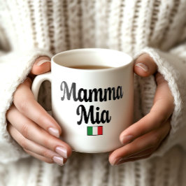 De Café Caneca da Bandeira Italiana Mamma Mia