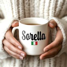 De Café Caneca da Bandeira Italiana Sorella - Presente par