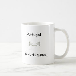 De Café Caneca da Bandeira Portuguesa Com nome do Hino Por