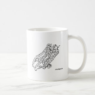 De Café Caneca da bioquímica da estrutura da proteína