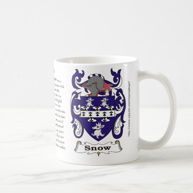 De Café Caneca da brasão da família da neve (Direita)