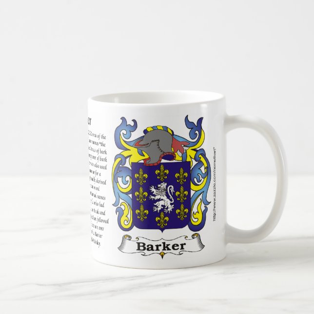 De Café Caneca da brasão da família do ladrador (Direita)