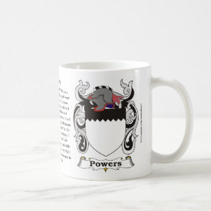 De Café Caneca da brasão da família dos poderes