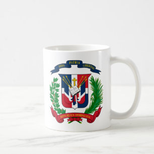 De Café Caneca da brasão da República Dominicana