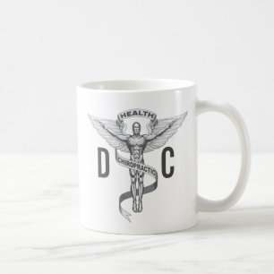 De Café Caneca da C.C. do emblema da quiroterapia