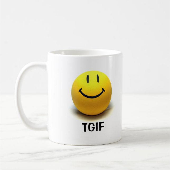 De Café Caneca da cara TGIF (Esquerda)