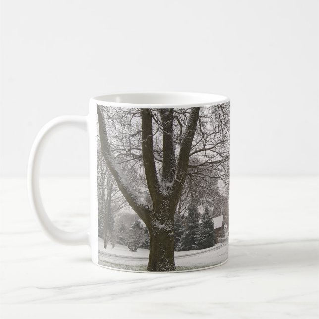 De Café Caneca da cena do inverno (Esquerda)