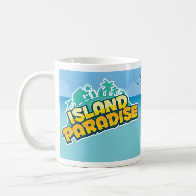 De Café Caneca da cena do paraíso da ilha (Esquerda)
