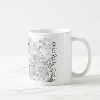 De Café Caneca da colagem da fantasia e do mito
