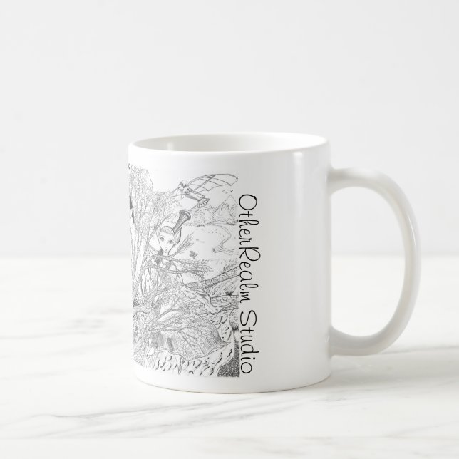 De Café Caneca da colagem da fantasia e do mito (Direita)