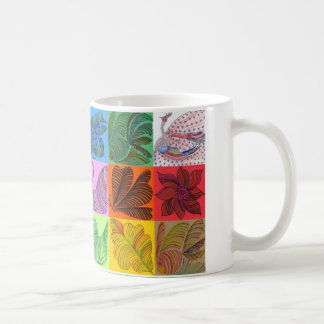 De Café Caneca da colagem pela margarida