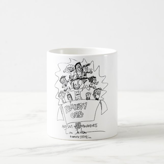 De Café Caneca da consciência do autismo (Centro)