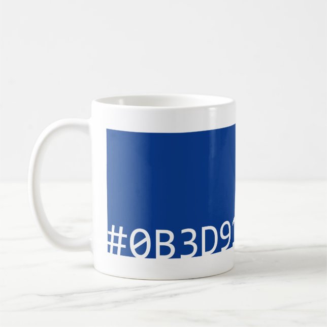 De Café Caneca da cor do Hex (azul) (Esquerda)