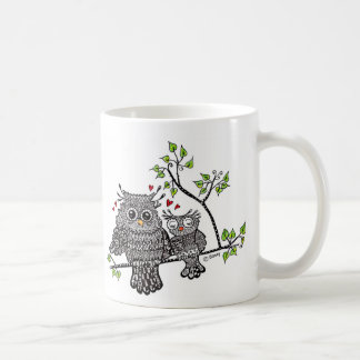 De Café Caneca da coruja - 3 corujas em uma!