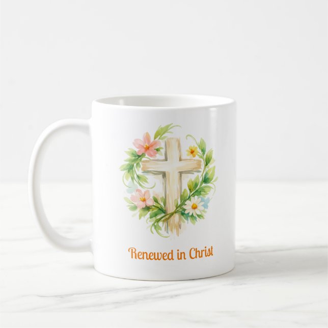 De Café Caneca da Cruz da Primavera Caprichosa - Design Pe (Esquerda)