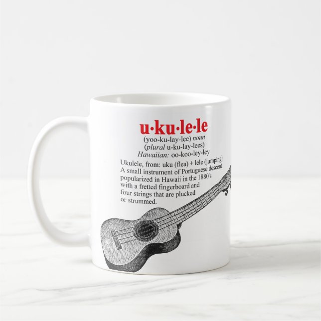 De Café Caneca da definição do Ukulele (Esquerda)