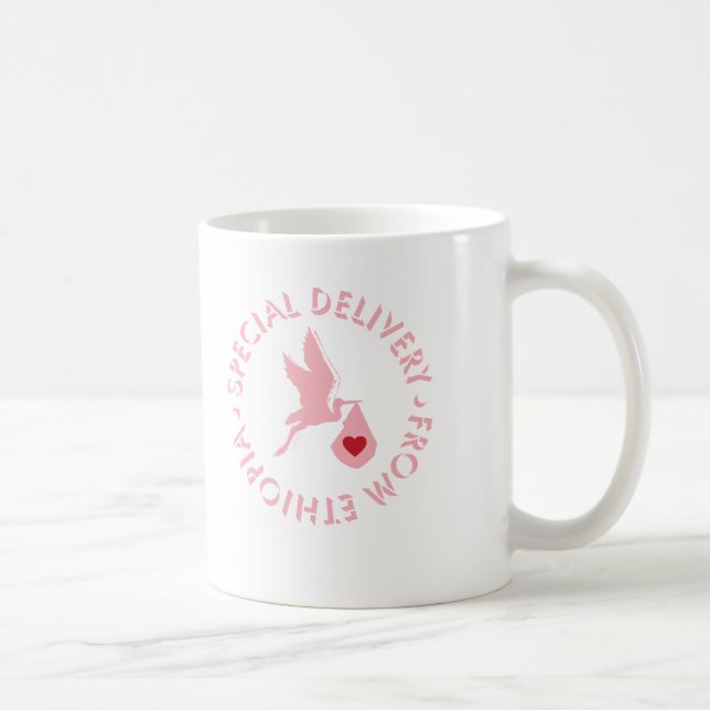 De Café Caneca da entrega especial - rosa (Direita)