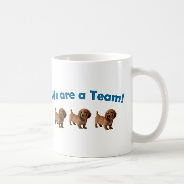 De Café Caneca da equipe do Dachshund (Direita)