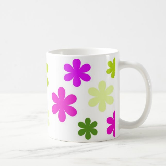 De Café Caneca da flor (Direita)