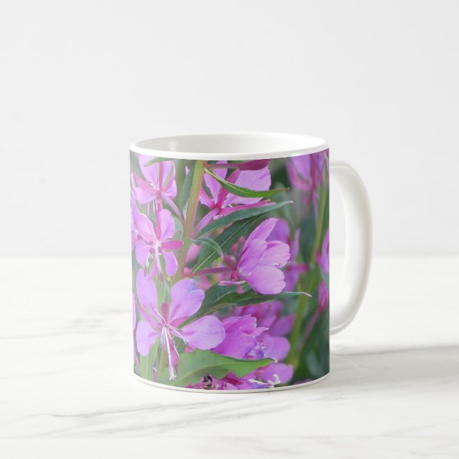 De Café Caneca da flor do Fireweed (Frente Esquerda)