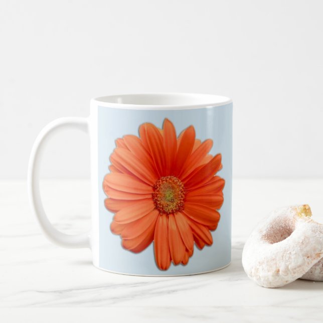 De Café Caneca da flor do Gerbera (Com Donut)